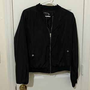 Black Bomber Jacket
